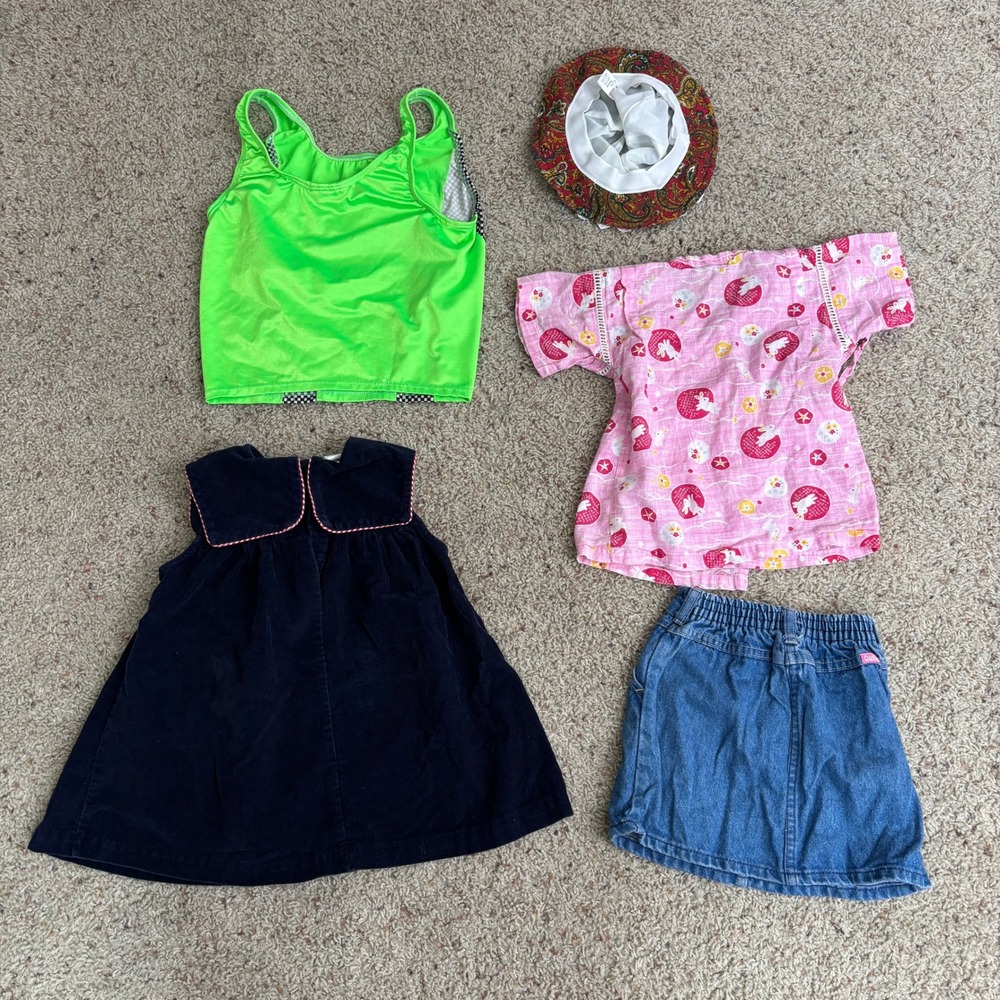 Lot of Vintage Girls Clothes - Osh Kosh, Jacques Moret, ElfinDoll, etc. Resell - Picture 2 of 9